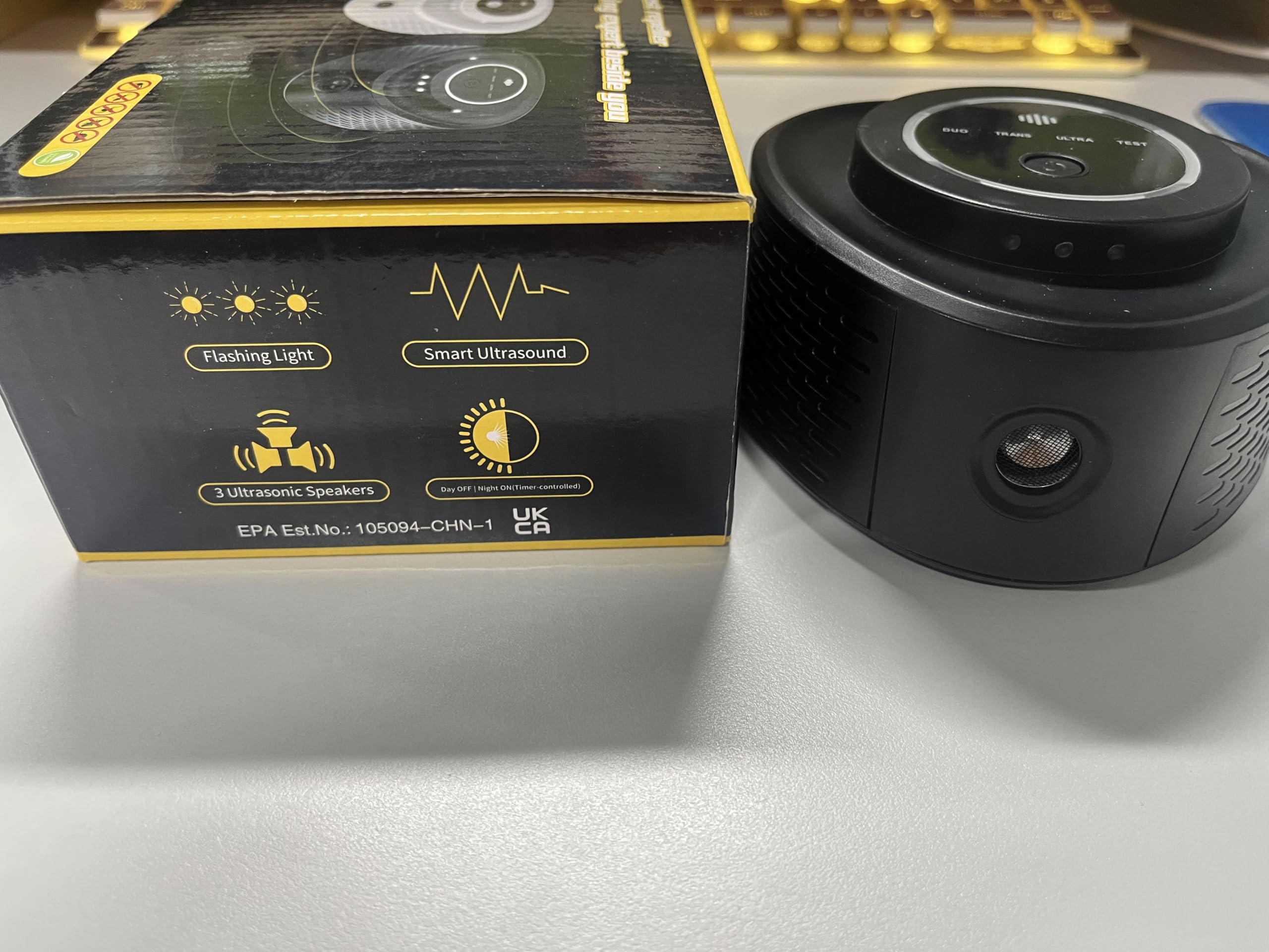 Repelente ultrasónico de ratones de 360° para control de plagas en interiores para roedores, ratones, ratas, ardillas, murciélagos, cucarachas, arañas, hormigas, insectos, dispositivo repelente