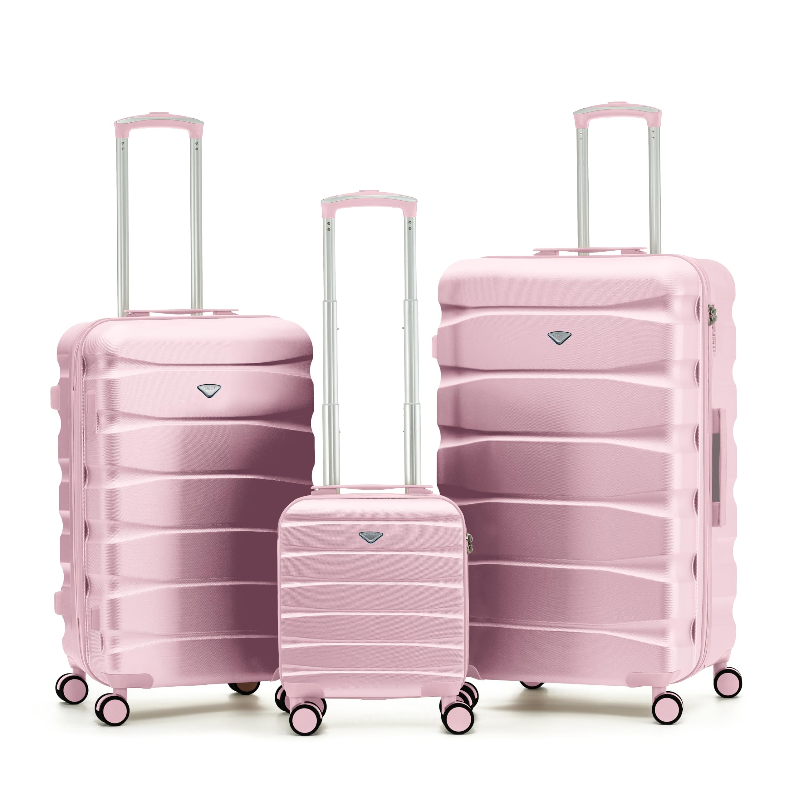 Flight Knight Lightweight 4 Wheel ABS Hard Case Medium Suitcase Approved for Over 100 Airlines Including easyJet, British Airways, Ryanair, Jet2, Emirates & Many More - Check-in Medium Size 25" — view 155