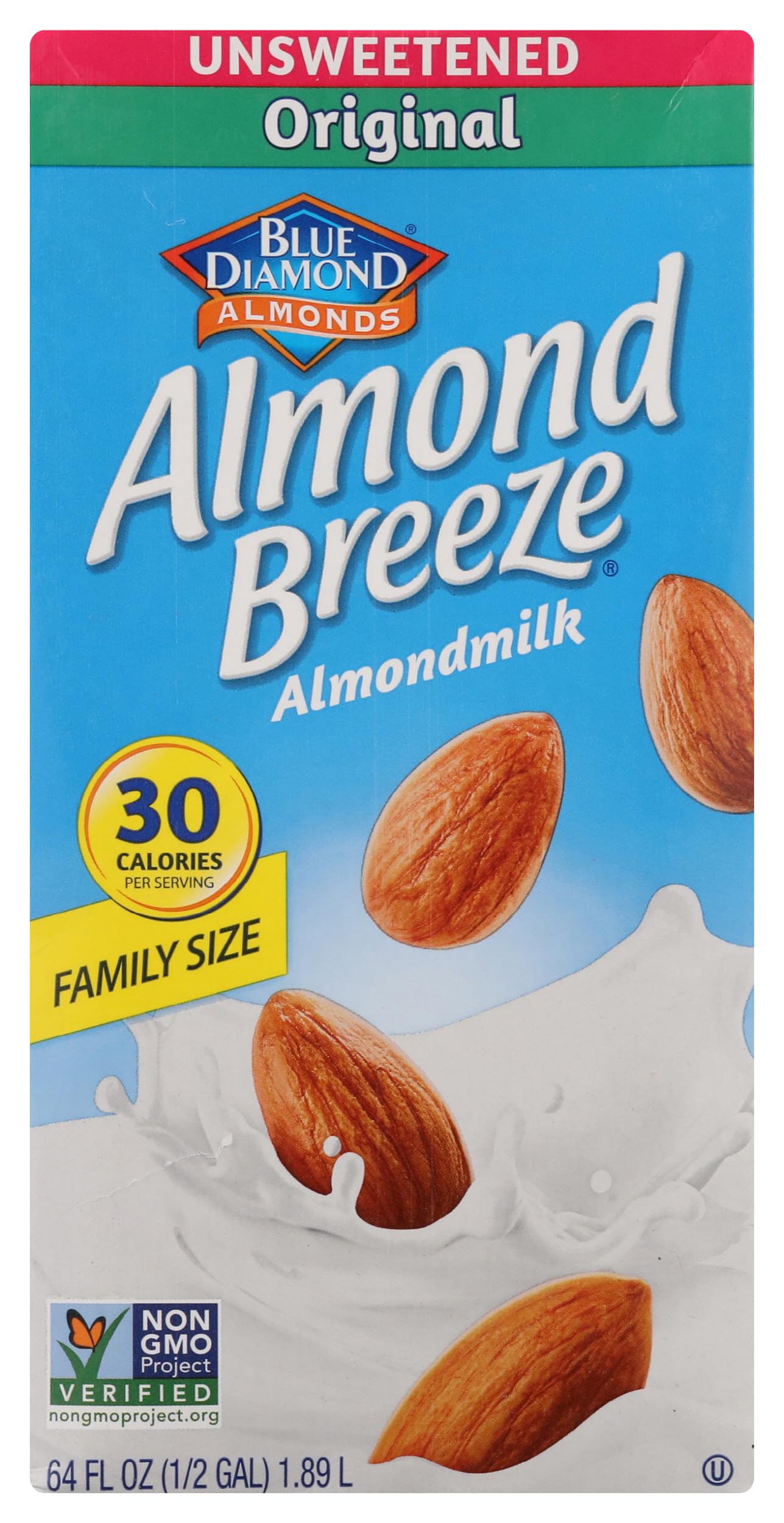 Blue Diamond, Almond Milk Original Unsweetened, 64 Fl Oz