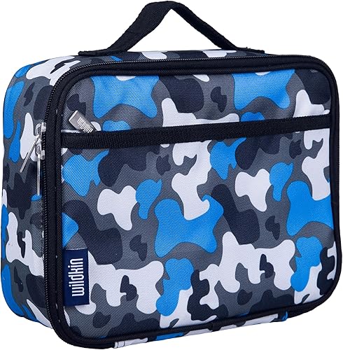 Vista 19 de Wildkin Lonchera térmica para niños, duradera y reutilizable para la escuela y los viajes, color verde monstruo