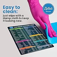 Vista 6 de Juego de hojas de respuestas para freidora de aire, accesorios de freidora de aire, hoja magnética de accesorios para freidora de aire, guía