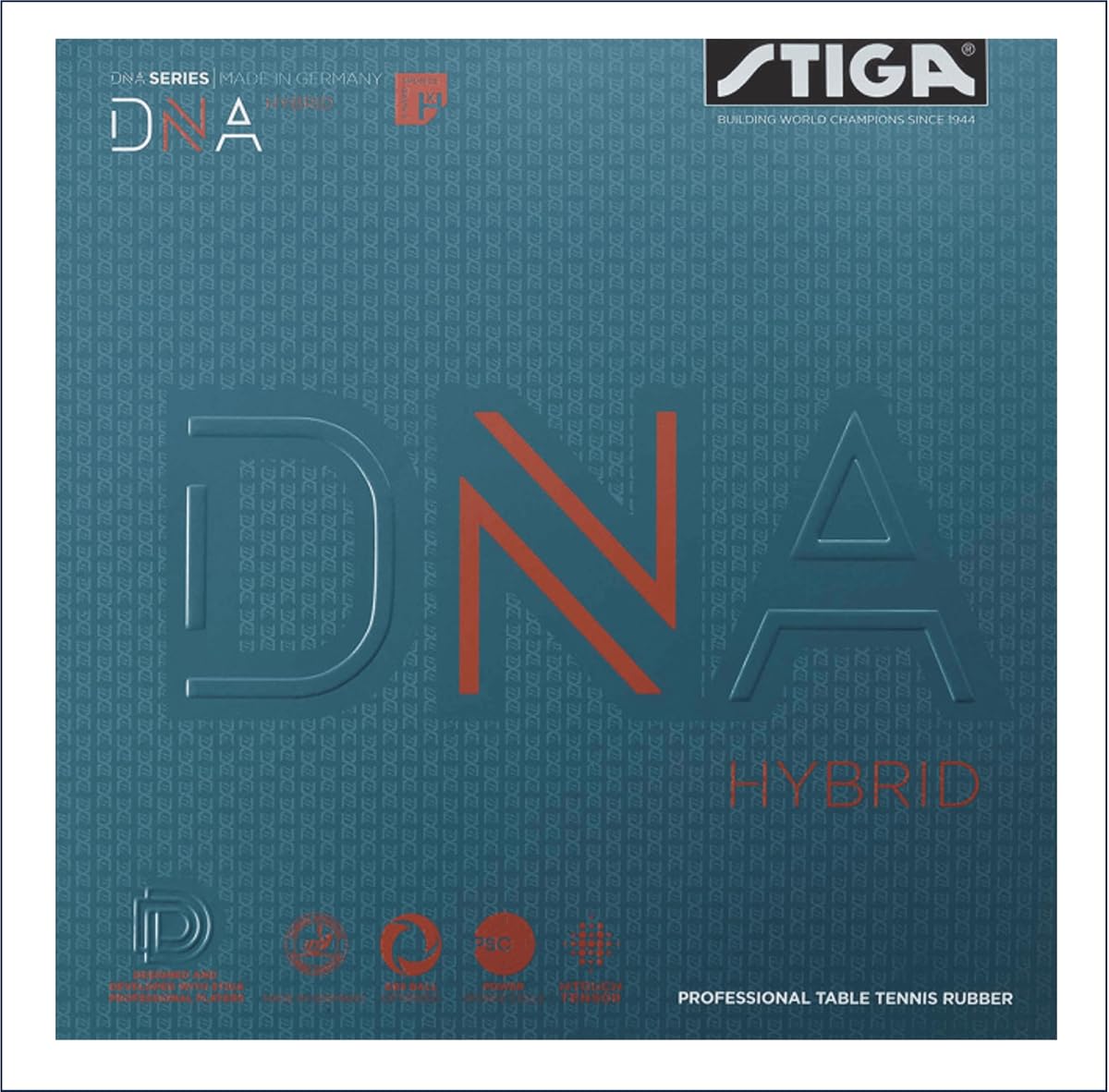 Goma para tenis de mesa STIGA, respaldo suave, DNA Hybrid XH