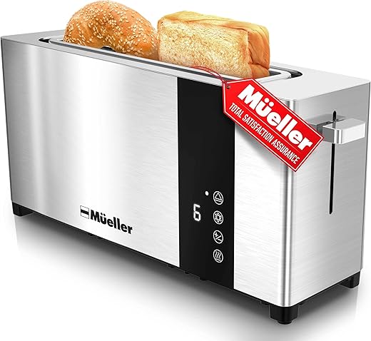 Mueller UltraToast 2-Slice Stainless Steel Toaster with LED Display