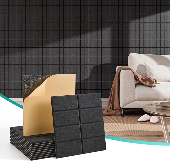 Soundsbay Acoustic Panels 12 Pack Soundproof Wall Foam