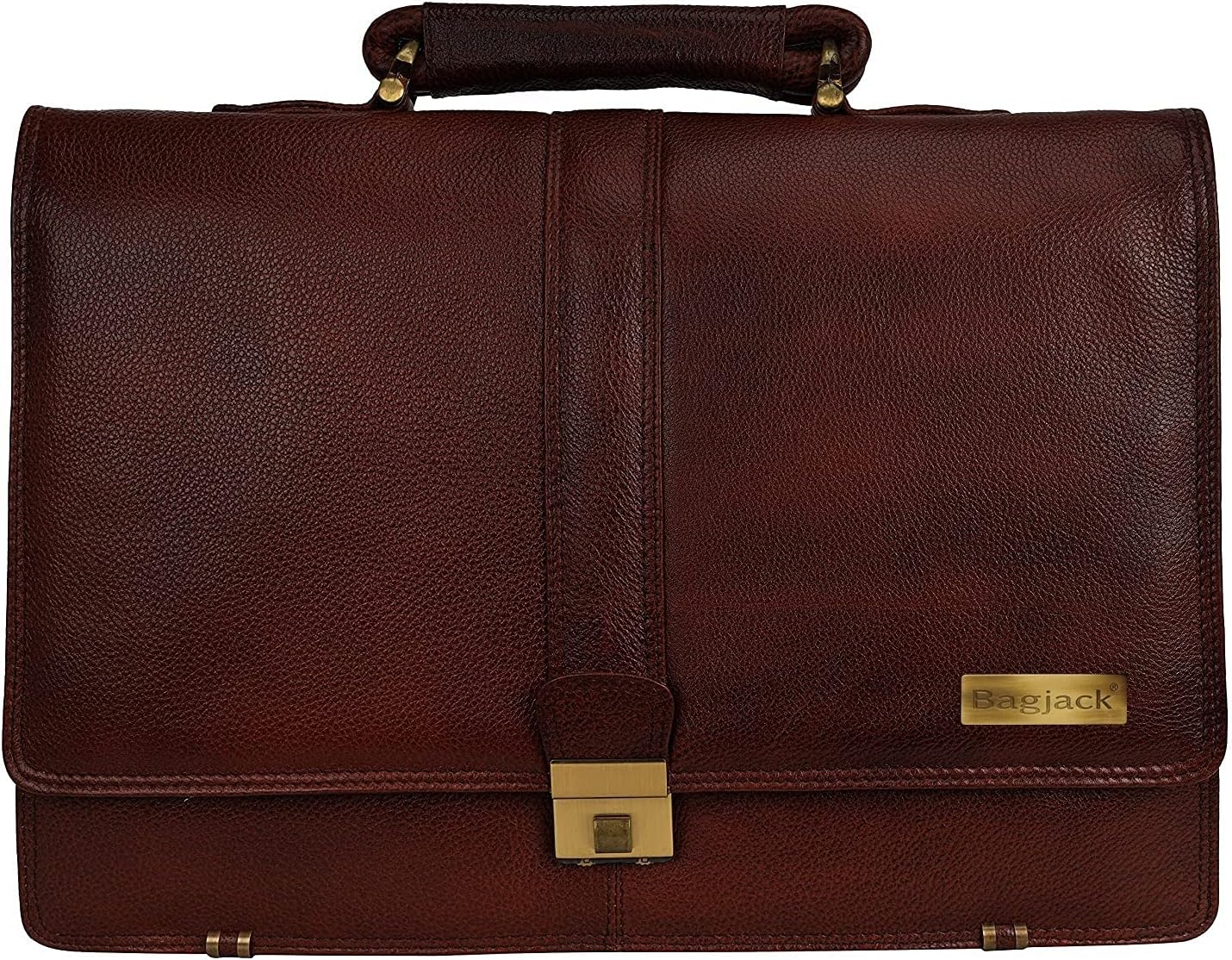 HidekinBAG JACK VELPECULA Genuine Leather Laptop Men Office Travelling Documents Storage Laptops Up to 17 Inches Vintage Leather Carry On Handle Shoulder Strap Suitcase 10 Years Warrenty
