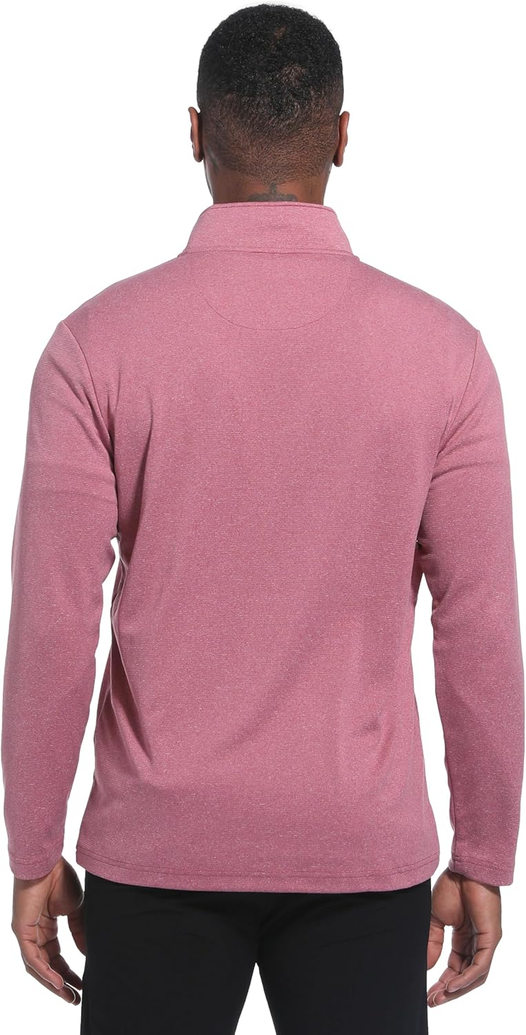 FT FENTENG Quarter Zip Golf Pullover Men Dry Fit Long Sleeve Moisture Wicking Mock Neck 1/4 Zip Pullover Mens Sweatshirts - Image 3