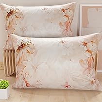 PETTI Artigiani Italiani – Coppia di Federe Cuscino 50×70 cm in Microfibra, Cuscini Arredo Camera da Letto, Divano, Salotto, Set 2 Fodere Copricuscino, Federa Floreale 11, 100% Made in Italy