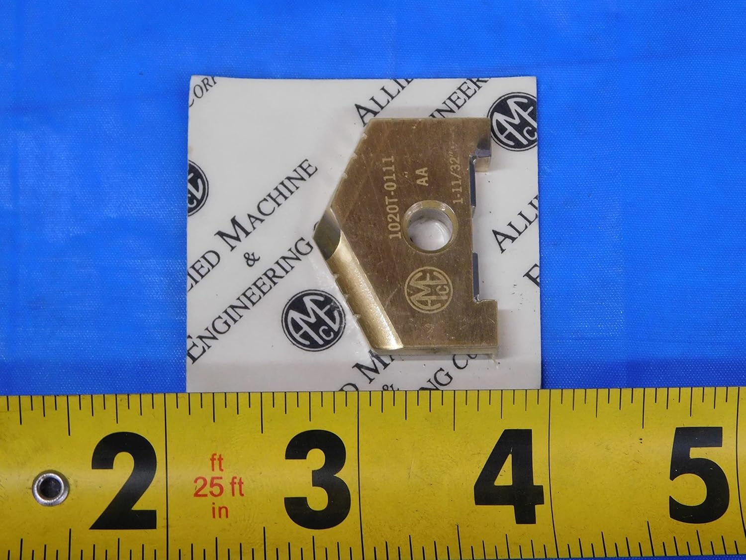 1PC New AMEC 1 11/32" 1020T-0111 Series AA TiN Coated Carbide Spade Drill Insert - JH2472CN2