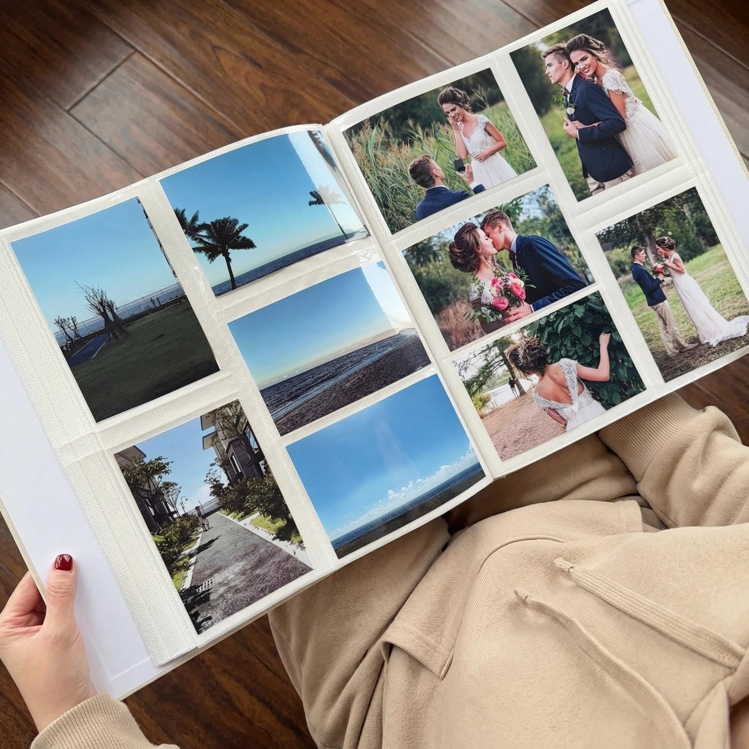 Fotoalbum, 10,2 x 15,2 cm, 600 Fotos, Wildleder & Kristall, großes Bilderalbum, 600 horizontale und vertikale Taschen, 10 x 15 cm, Fotoalben, Buch für Familie, Hochzeit, Reisen, Erinnerung
