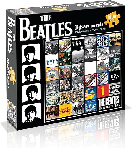 Collage de álbumes de los Beatles (rompecabezas de 1000 piezas)