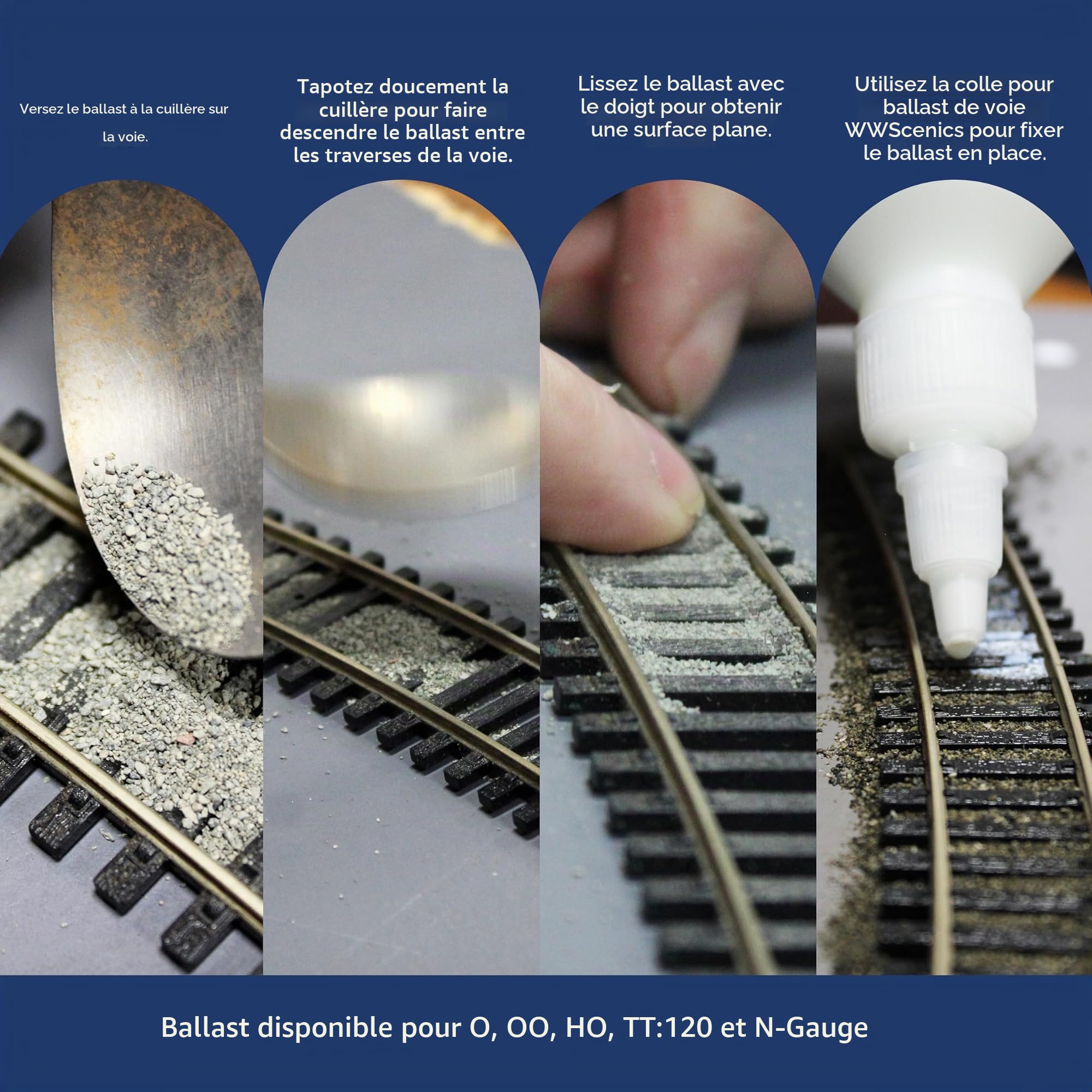 War World Scenics – Ballast Extra-Fin Gris foncé 1kg – Modélisme Ferroviaire, Maquettes, Dioramas