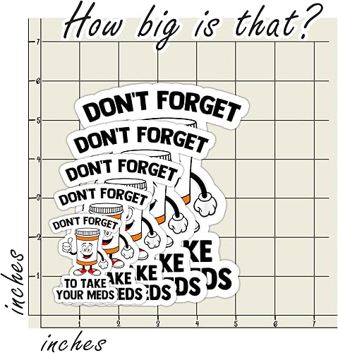 Miniatura 5 de Don't Forget To Take Your Meds Sticker, Mental Health Sticker, Medical Sticker, Bottle Labels Water Assitant Vinyl Funny Decals for Laptop Phone