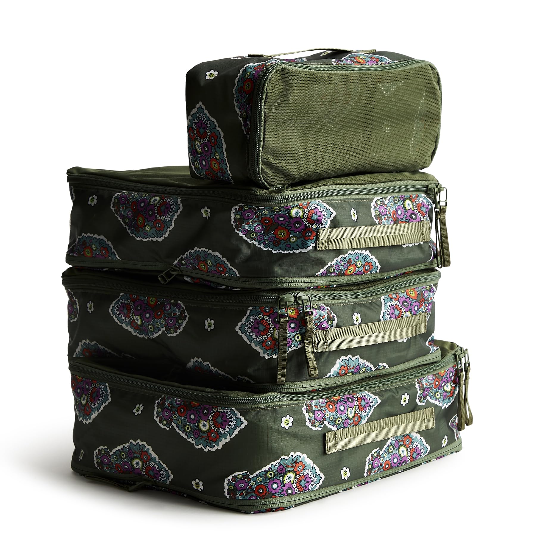 Vera Bradley Women's Ripstop Polyester Packing Cube Set