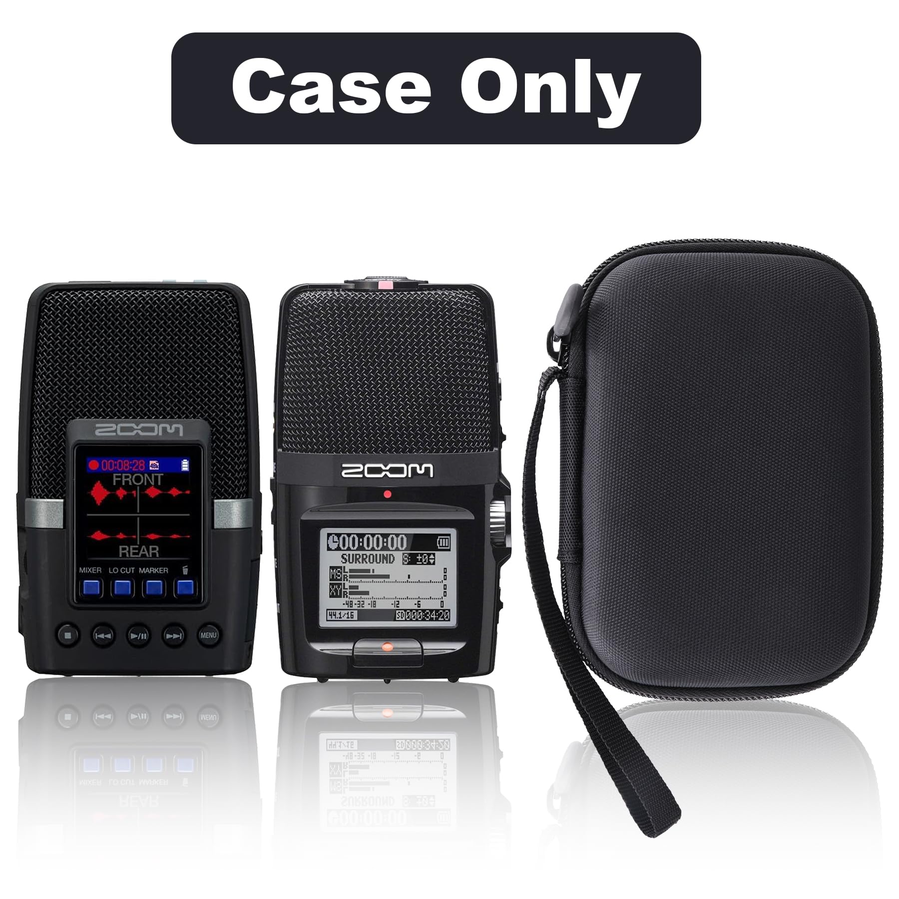 Aenllosi para Zoom H2essential/H2n Estéreo Grabadora portátil Estuche rígido Protector para Transporte, Negro (Solo Estuche)