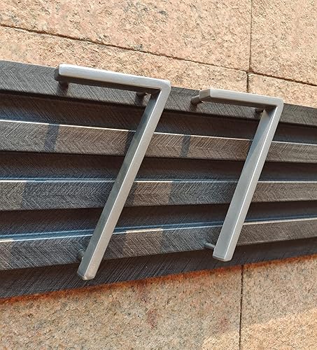 Vista 113 de Metal Numbers for House Outside, 5 Inch Modern House Numbers, DIY Floating Address Numbers with Screws, Rust Free Zinc Alloy, Silver Number 5