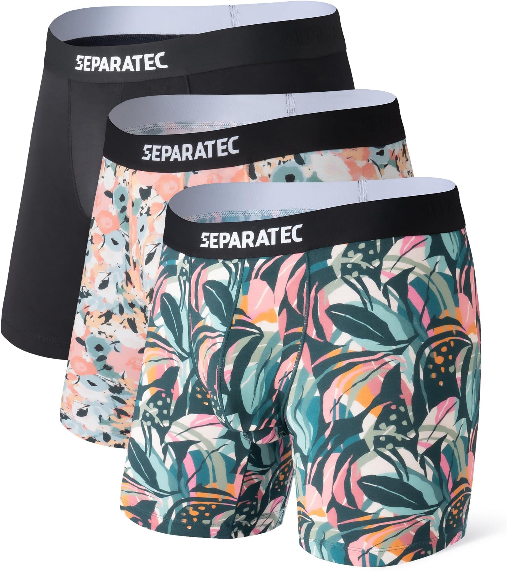 Separatec Christmas Underwear For Men Dual Pouch Boxer Briefs Comfy Soft & Moisture Wicking Rayon From Bamboo Underwear men
