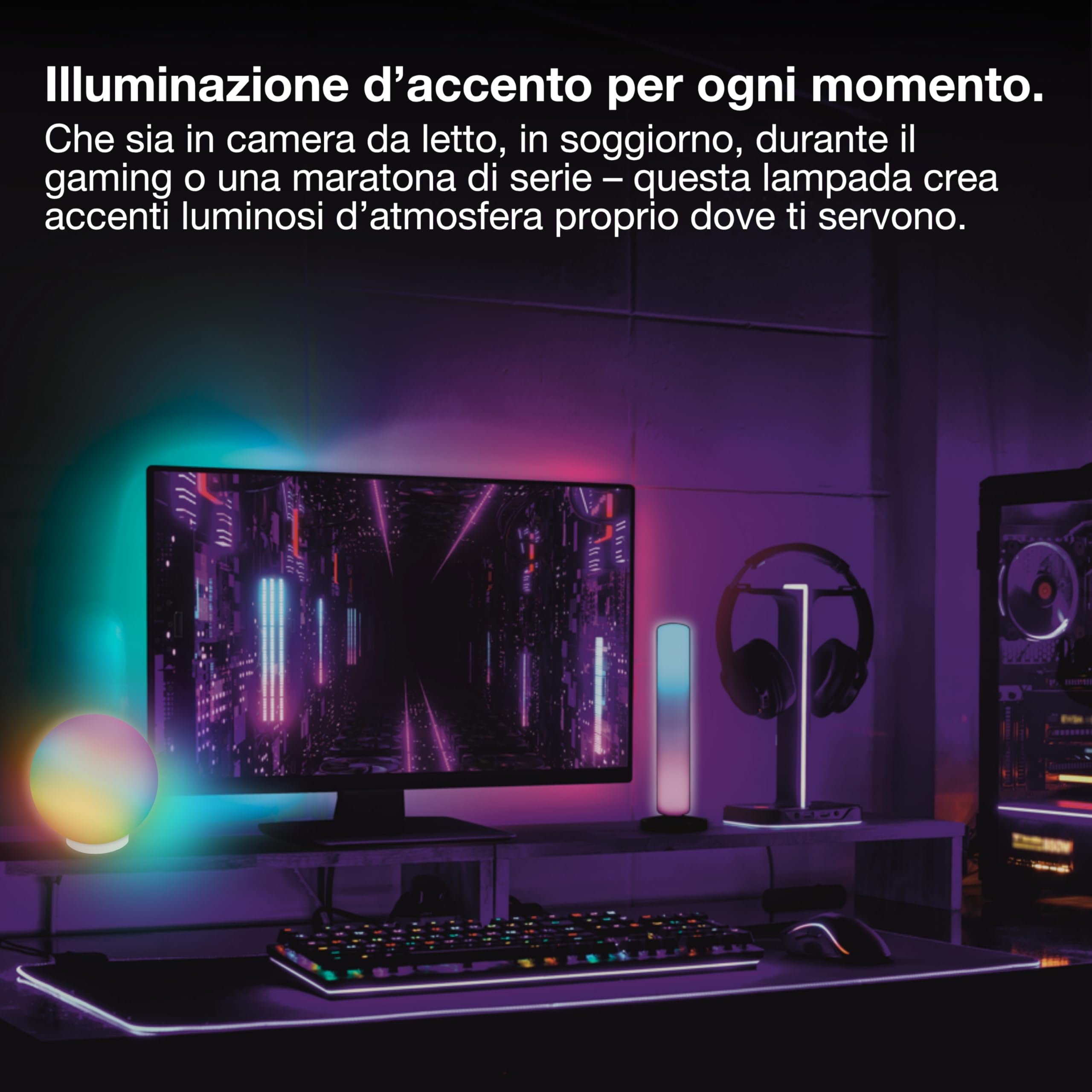 LEDVANCE Smart WiFi Ball MGC RGBW USB LEDV, White