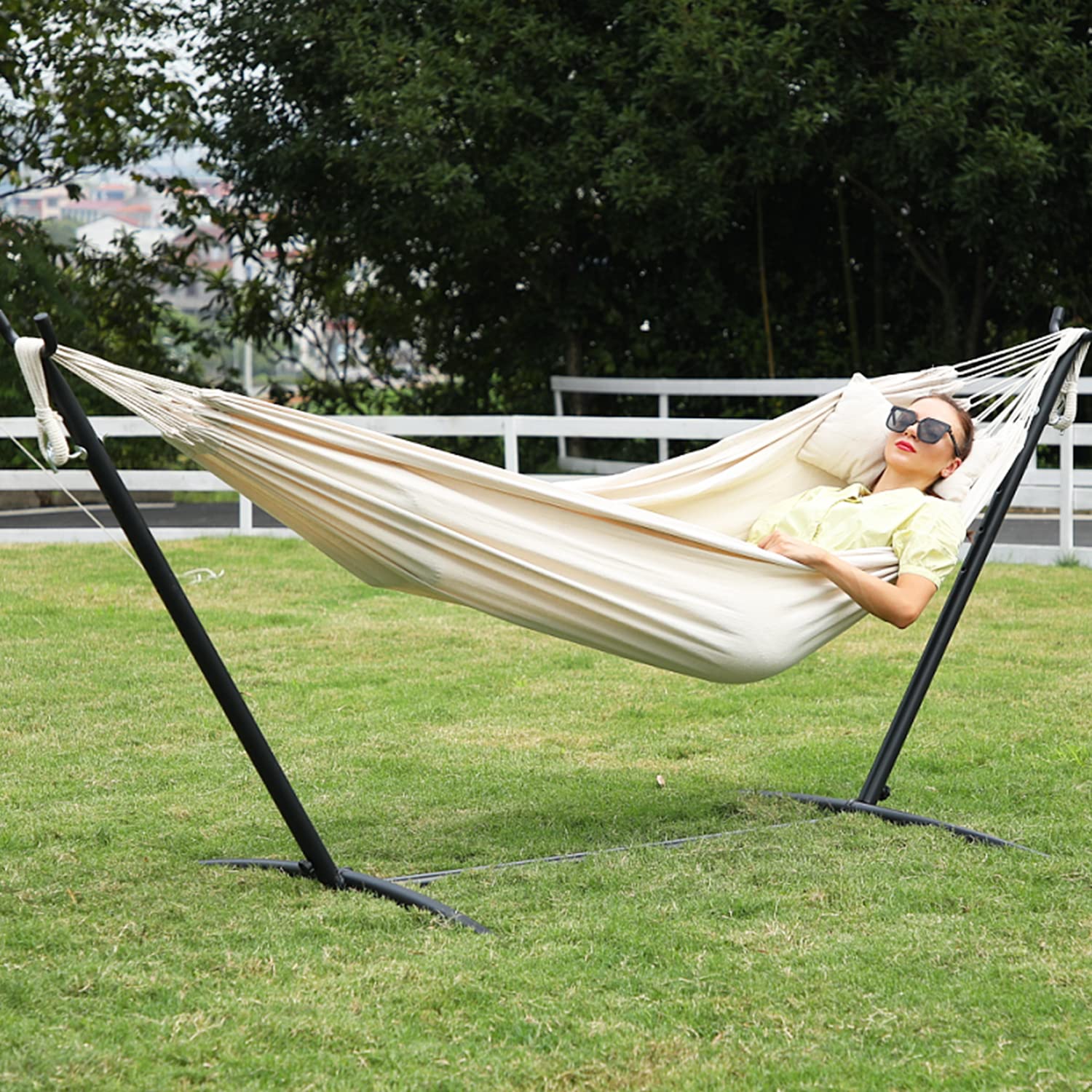 さくら機電Mansion Home Hammock Por with Bar Detachable 12 Foldable FT Heavy