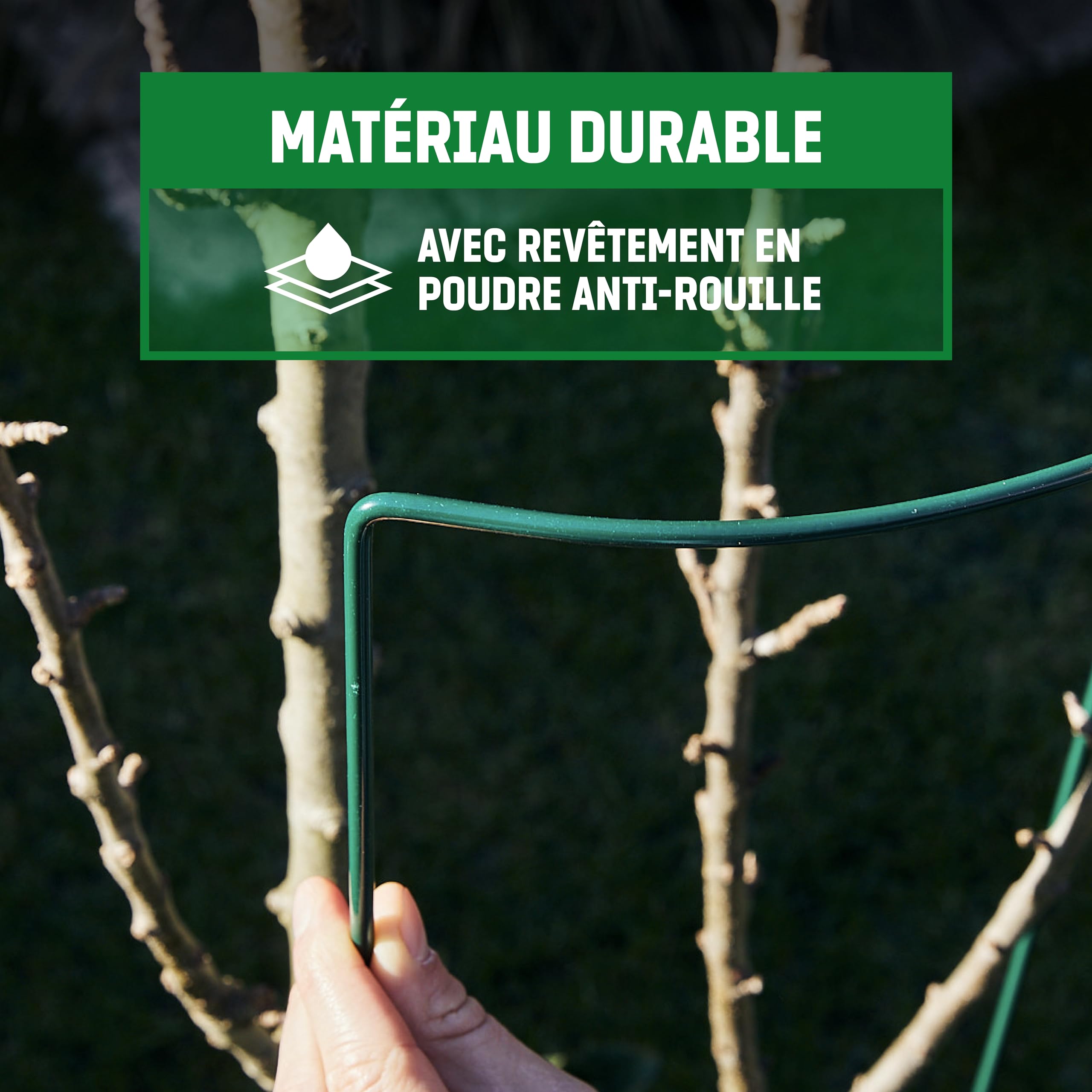 GardenGloss Kit de 10 Tuteur Plante (70cm x 40cm) - Supports pour Plantes Grimpantes et Fleurs - Aidez Vos Plantes à Pousser - Pieux à Hortensias, Pivoines, Plantes Vivaces et Plus