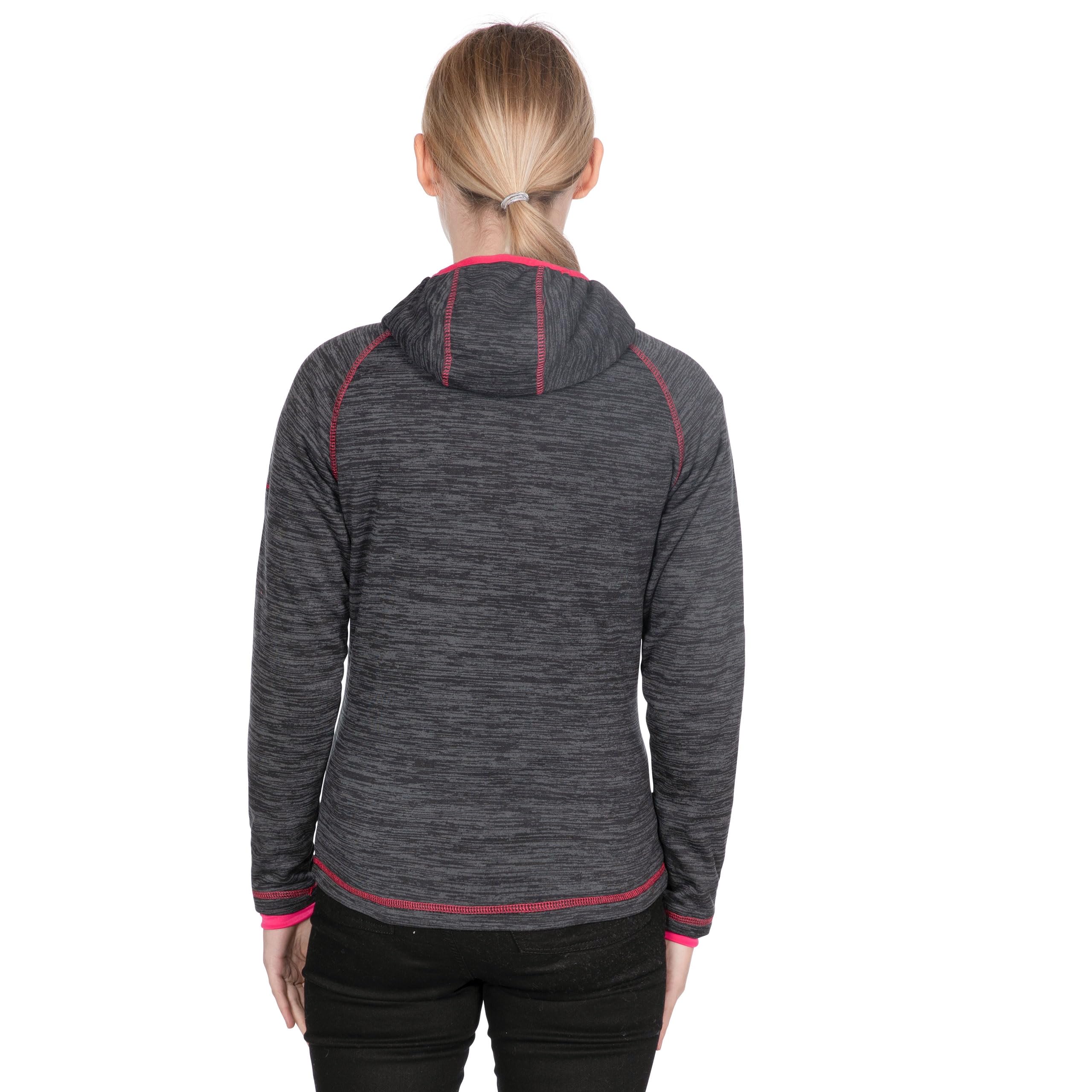 Sweat Odelia B Trespass Femme - Capuche, Poches Zippées, 100% Polyester Chiné