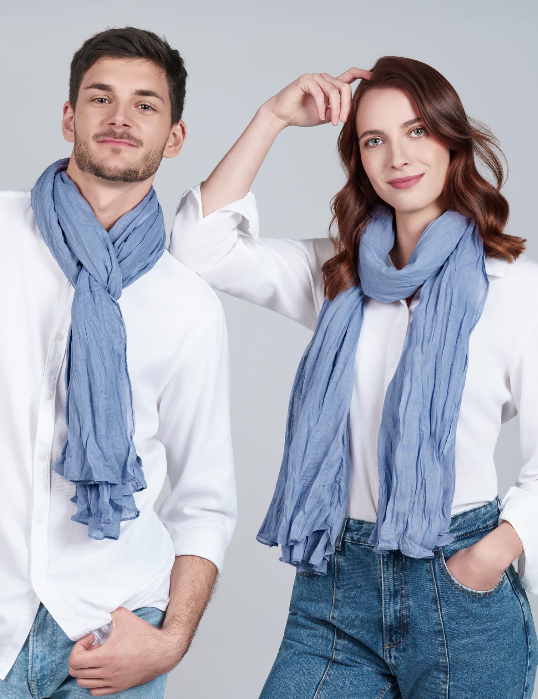 Chusta, Szalik, Szal Premium - 100% Bawełna - Wymiary 200 X 110 CM - Chusta dla Kobiety i Mężczyzny - Ponad 50 kolorów.