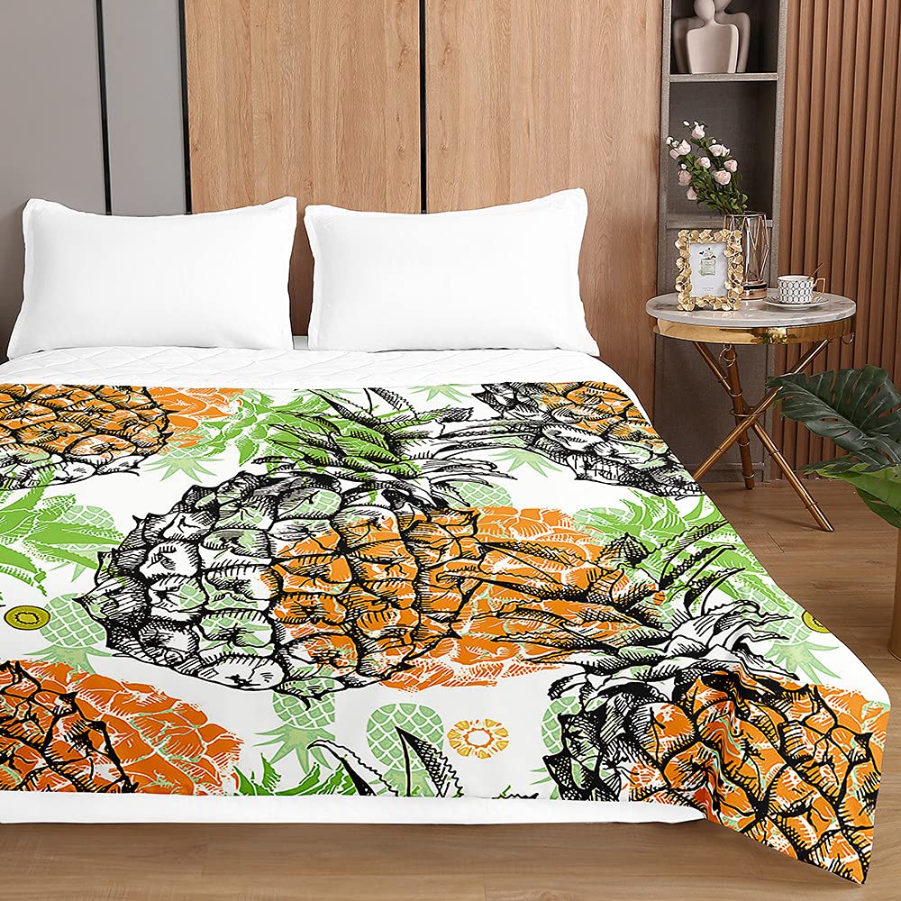 Couvre-lit matelassé de finition supérieure avec motif graffiti 3D