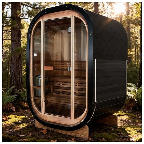 Amocane 2 Person Cedar Outdoor Cube product photo (Home Saunas) — ScooterReviewPro review