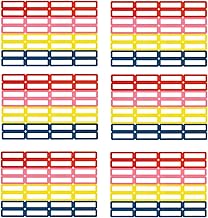192 étiquettes autocollantes pour stylos 35 x 10 mm crayon et stylo autocollants 6 feuilles pour école maternelle et école étiquettes autocollantes pour stylos et fournitures scolaires