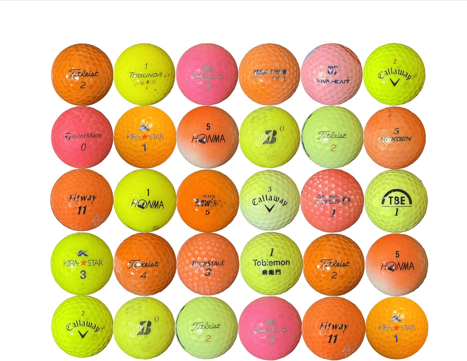 Amazon ロストボール Lost Ball ゴルフボール BCランク ブランド混合 30個セット (カラーミックス) Generic ゴルフ練習ボール