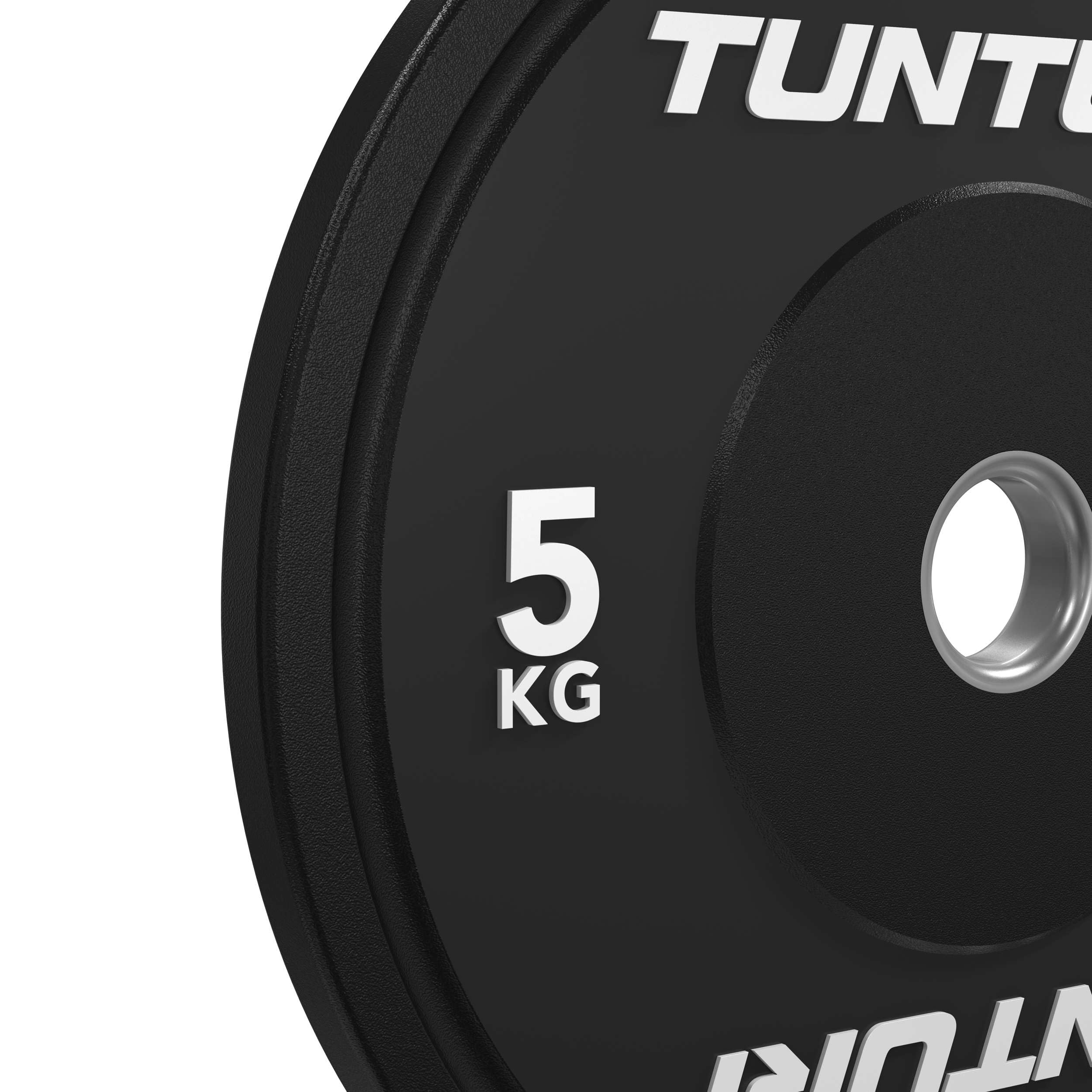 Tunturi Platinum bumper plates - Poids pour haltères - Disques d'haltères - 1x 10kg - Noir