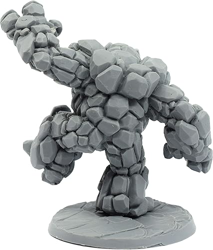 Miniatura 2 de Stonehaven Miniatures Rock Elemental - Figura en miniatura, 100% resina de uretano, 3.661 in de alto, (para juegos de guerra de mesa a escala de