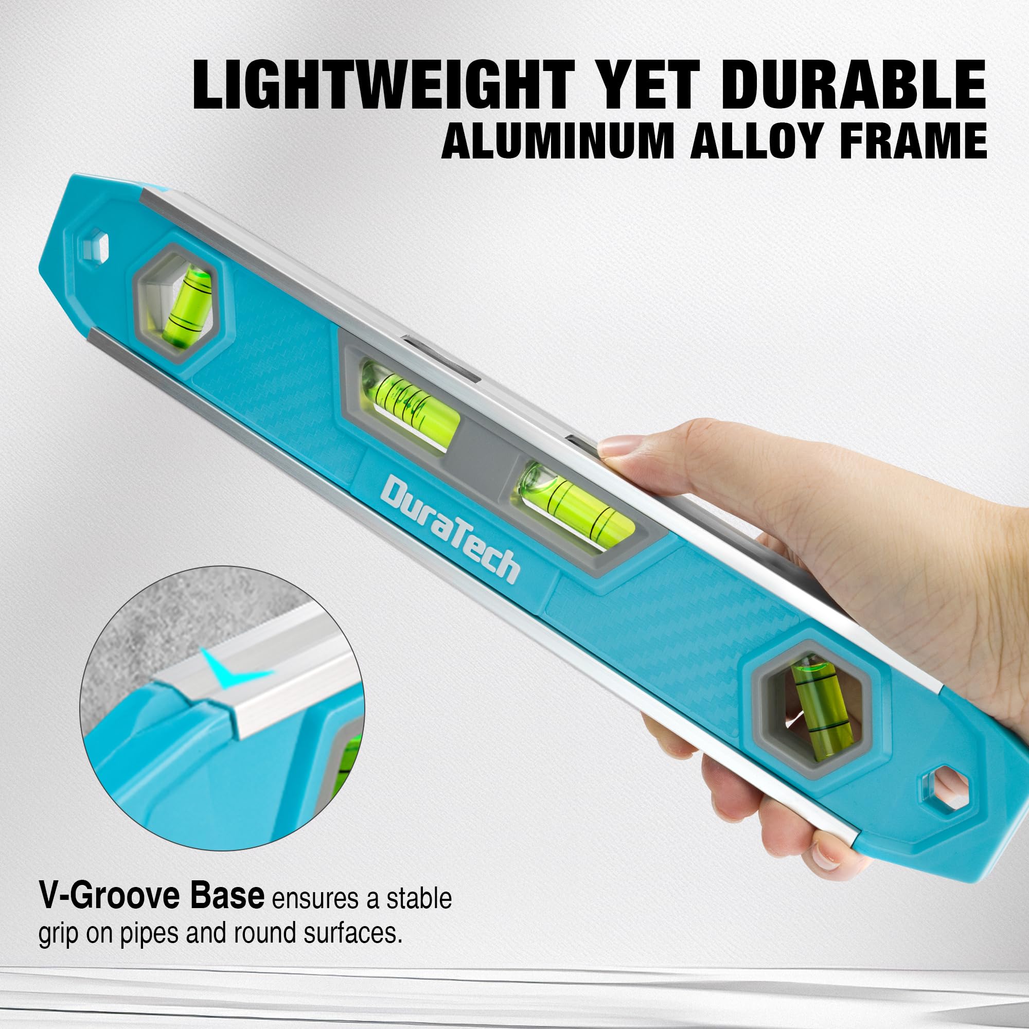 DURATECH Magnetic Level - 12" Torpedo Level -5