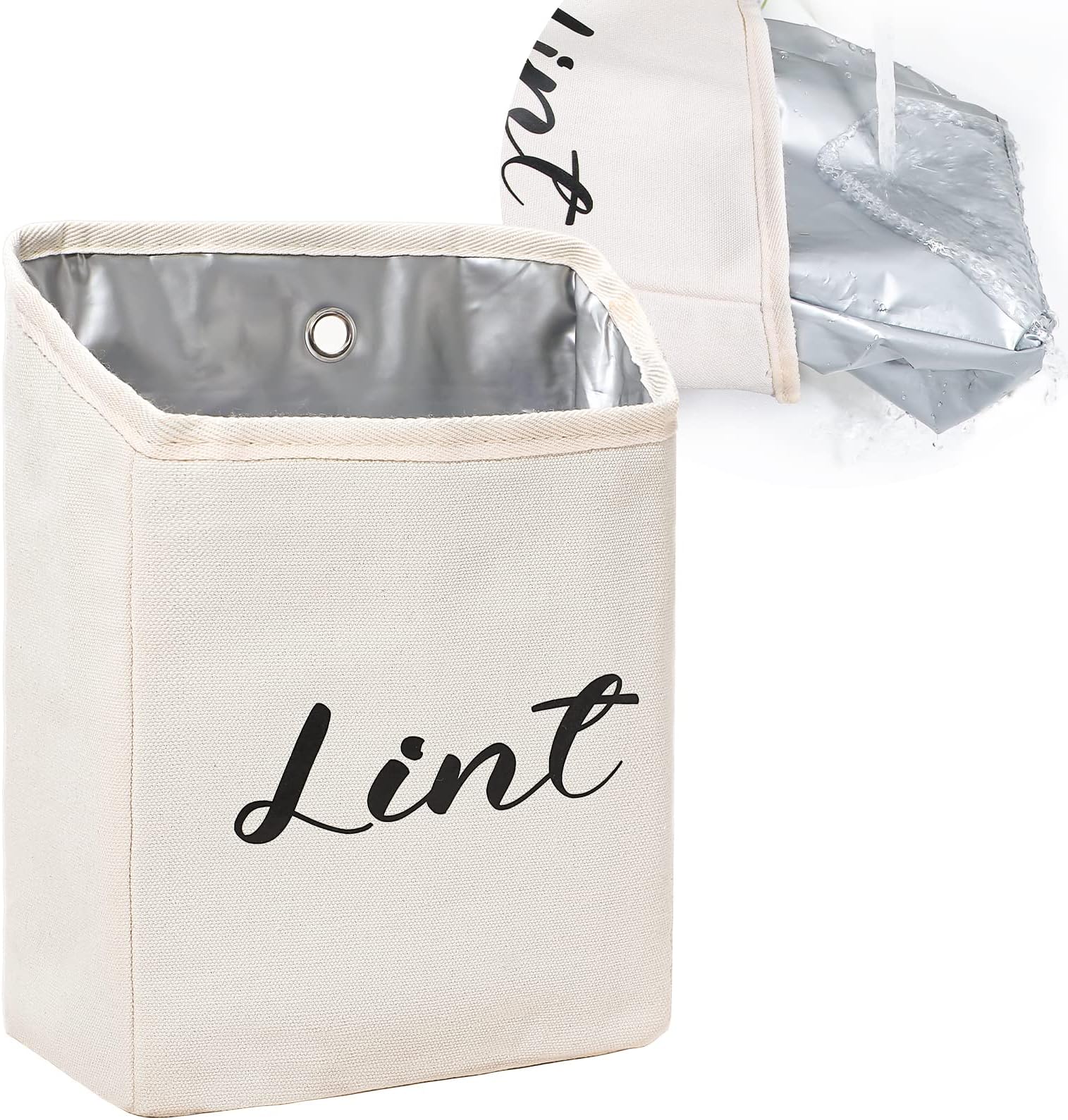 HITISPACE Lint Holder Bin for Laundry Room, Small