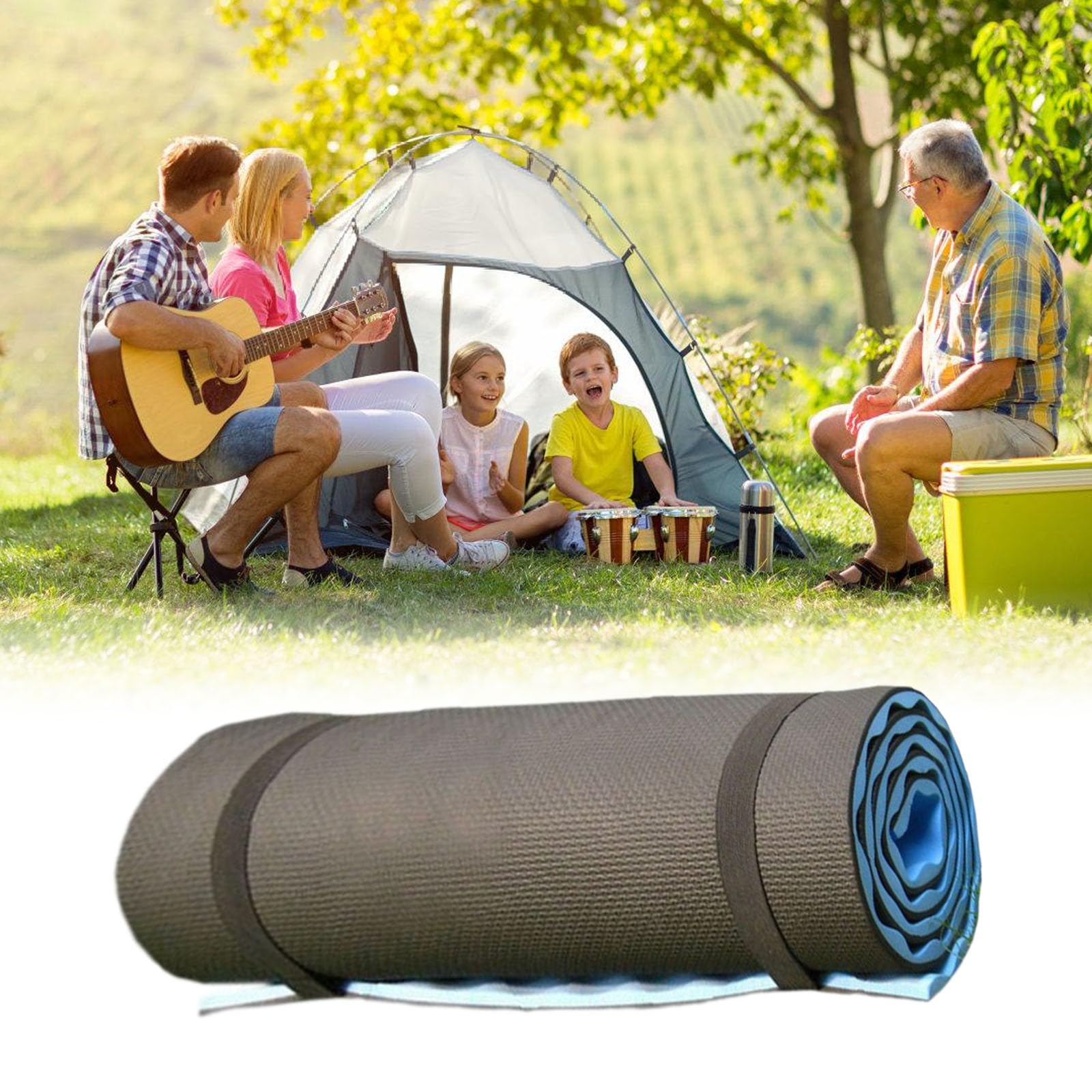 HUANGANG Foams Camping Pad for Sleeping, Rolls Up Foams Camping Mattress, Water Proof Outdoor Sleeping Mat for Backpacking Hiking