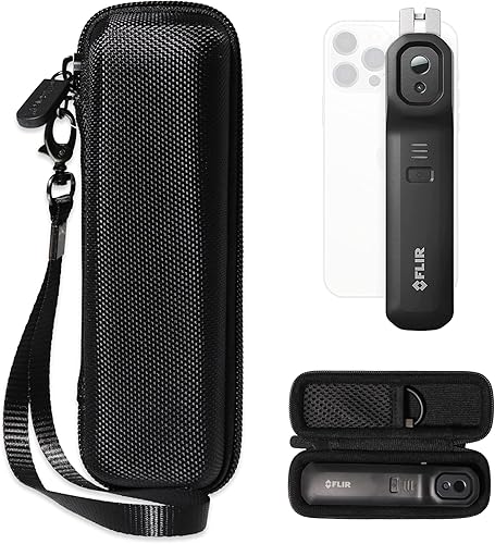 Alltravel Estuche organizador de cámara térmica compatible con FLIR ONE EDGE PRO Wireless 160 × 120 IR cámara (negro)