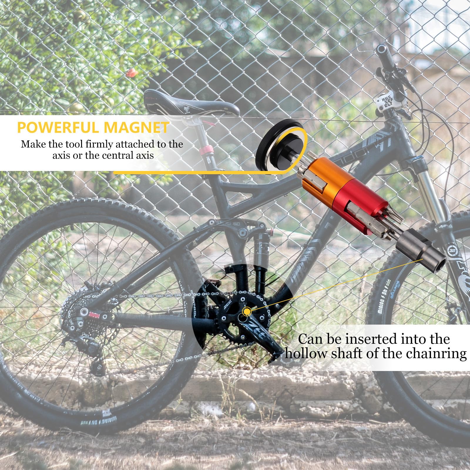 GALPADA Mountainbike aus Aluminiumlegierung und S2 Stahl Reparaturwerkzeug Verschleißfest und Leicht Tragbar Praktisches Fahrradwerkzeugsatz für Unterwegs