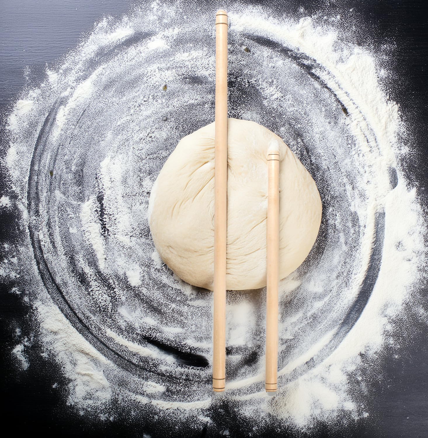 Lot De 2 Rouleaux À Pâtisserie En Relief 37 X 5 Cm - Motif 3D - En