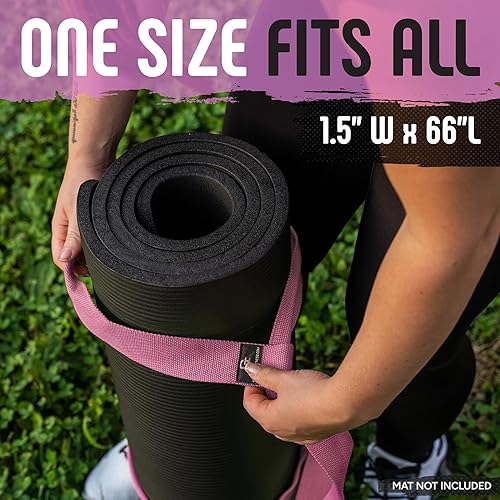 Miniatura 7 de Gradient Fitness Correa de esterilla de yoga de alta calidad, soporte para esterilla de yoga, correas de esterilla de yoga para transportar. Tapete