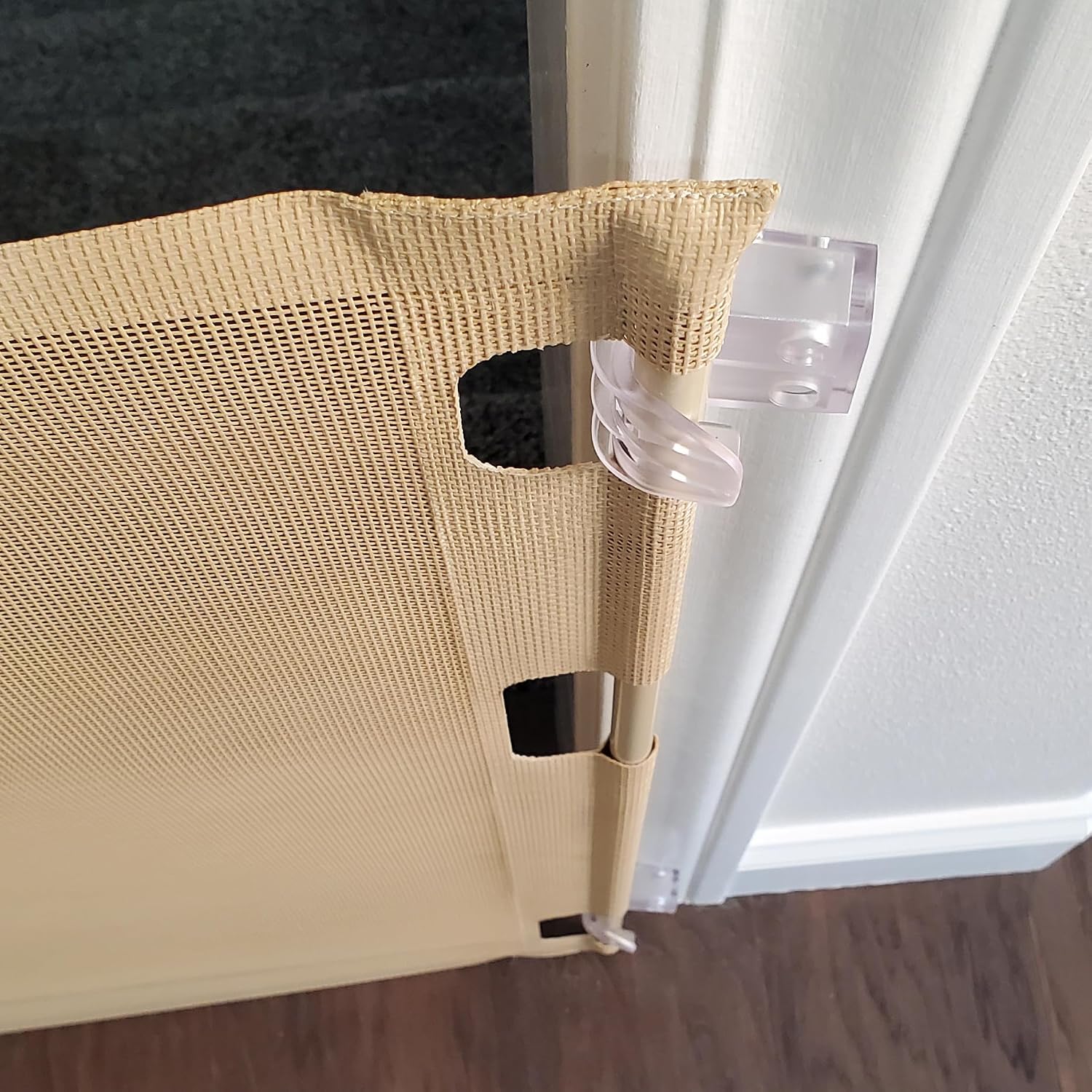 Retract-A-Gate Additional Mounting Bracket Kit – Hardware for Baby Gate, Includes 4 Brackets & Screws for Multiple Locations (Stairs, Doorways, Hallways)