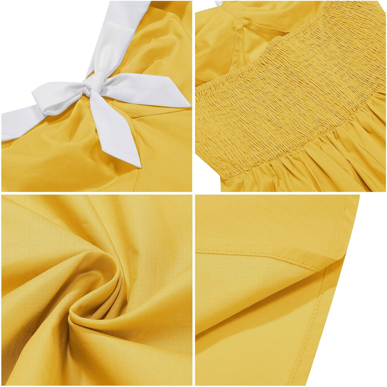 50s Vintage Dresses for Women 1940s 1950s Dresses for Women Pinup Coctail Party Bowknot Retro Audrey Hepburn Rockabilly Dress - Image 4