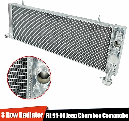 Miniatura 63 de Radiador de aluminio de 3 filas compatible con Toyota Land Cruiser 1958-1984 3.9L 4.2L FJ40 FJ45 Series L6 Entrada superior: 1.50 pulgadas. Salida