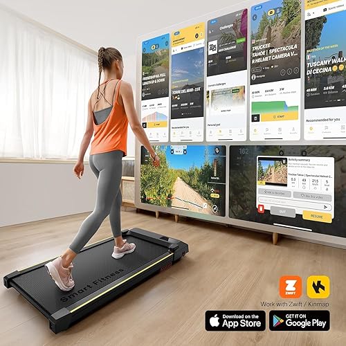 Miniatura 7 de UREVO Almohadilla para caminar, caminadora portátil debajo del escritorio, almohadilla de 2.5 HP para caminadora para el hogar y la oficina, máquina