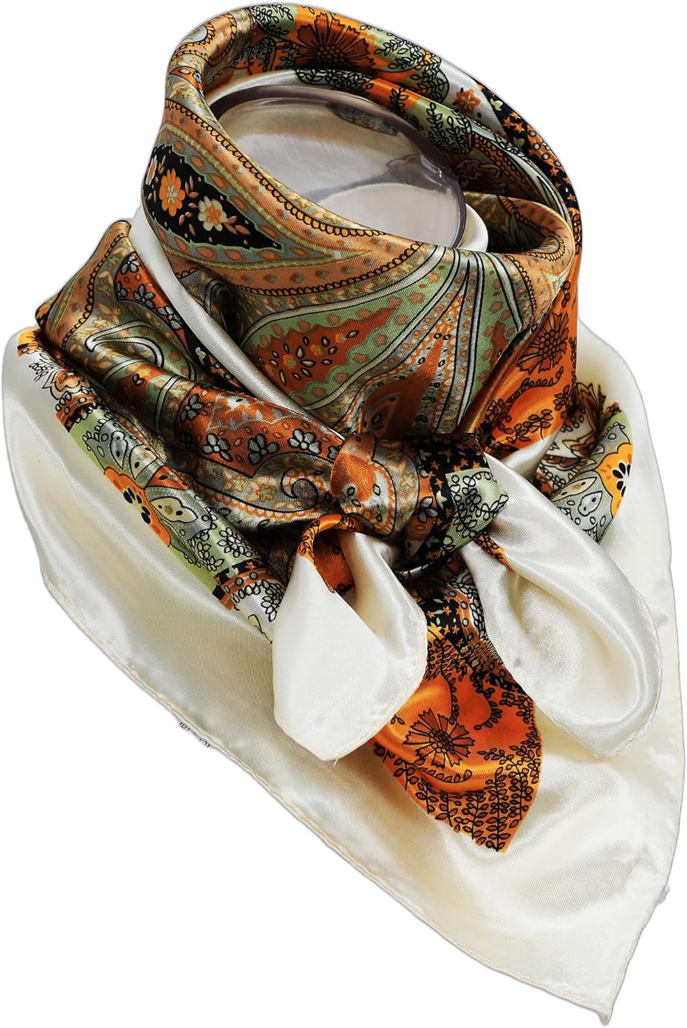 Paisley Pattern Bandanas 35x35 Inches Cotton Bandanas Handkerchief Scarf for Men Women Headband Scarf