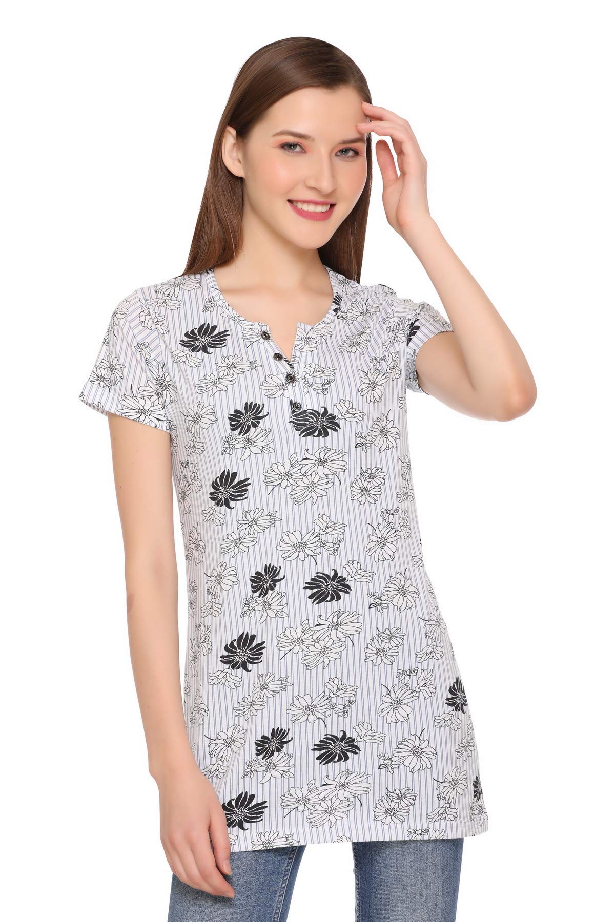in love Women's Cotton Plus Size Longline T-Shirt-picture-21
