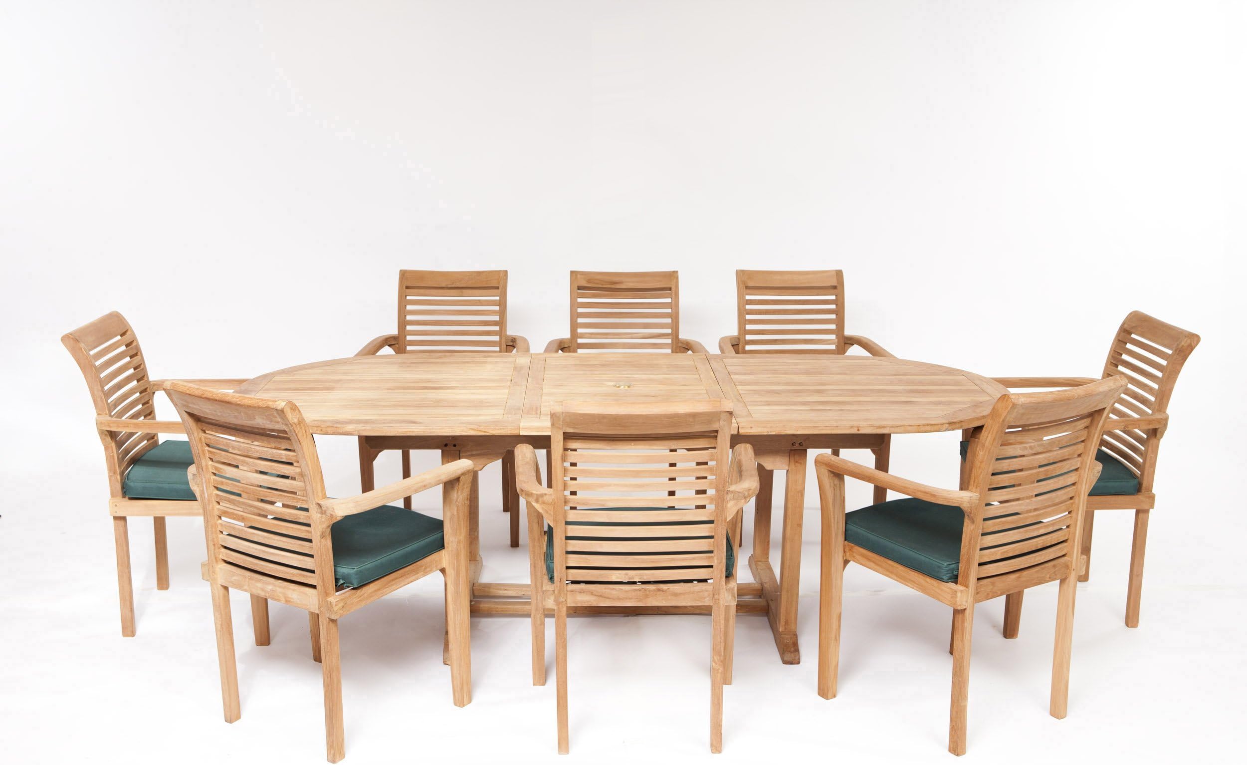 MONTE CARLO 17 PIECE GRADE A TEAK DINING SET NEW 2013 MODEL