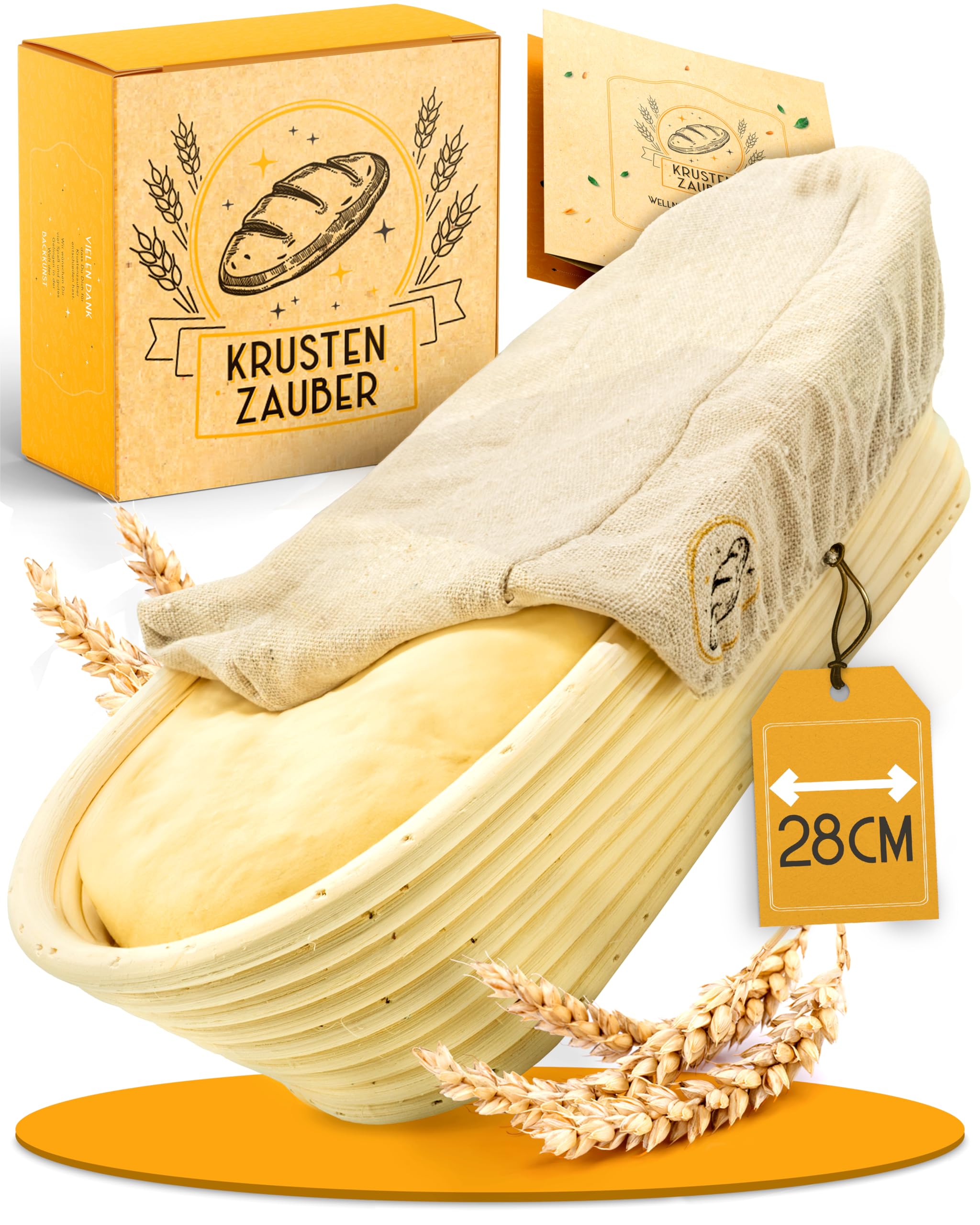 Cesta de fermentación para pan KRUSTENZAUBER, ideal para tus horneados caseros