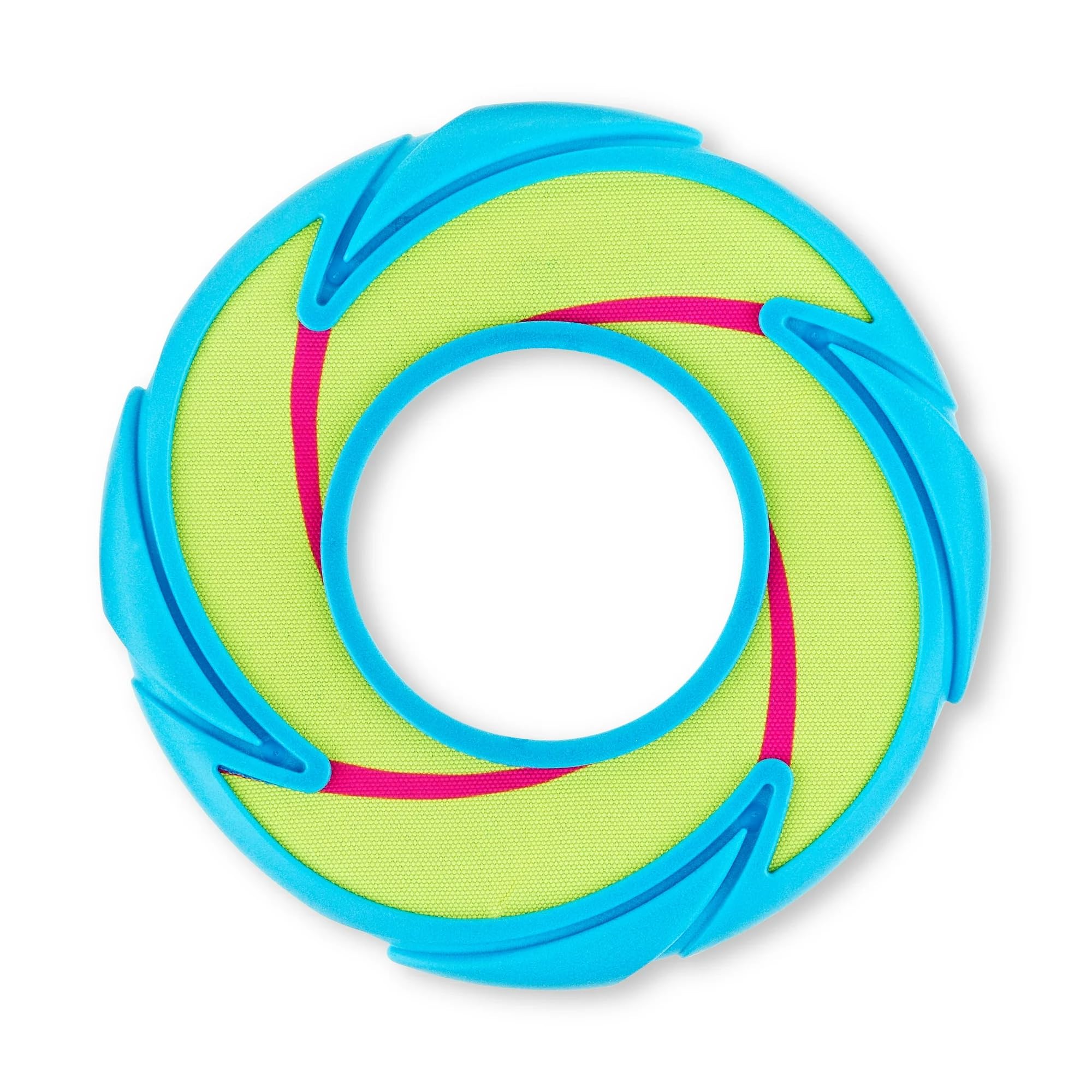 Neon Fetch and Play Buddy Dog Toy - Soft Dog Frisbee, Glow in The Dark Flying Disc, Lightweight Durable Fetch Toy. (Pack of 1)