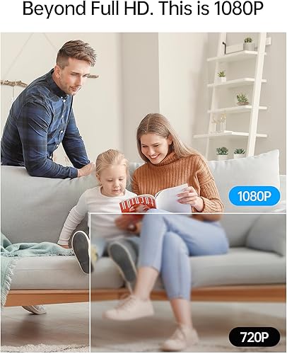 Miniatura 3 de Mini cámara de seguridad de 1080p, cámara portátil para mascotas con visión nocturna y detección de movimiento, conectividad WiFi y Bluetooth,