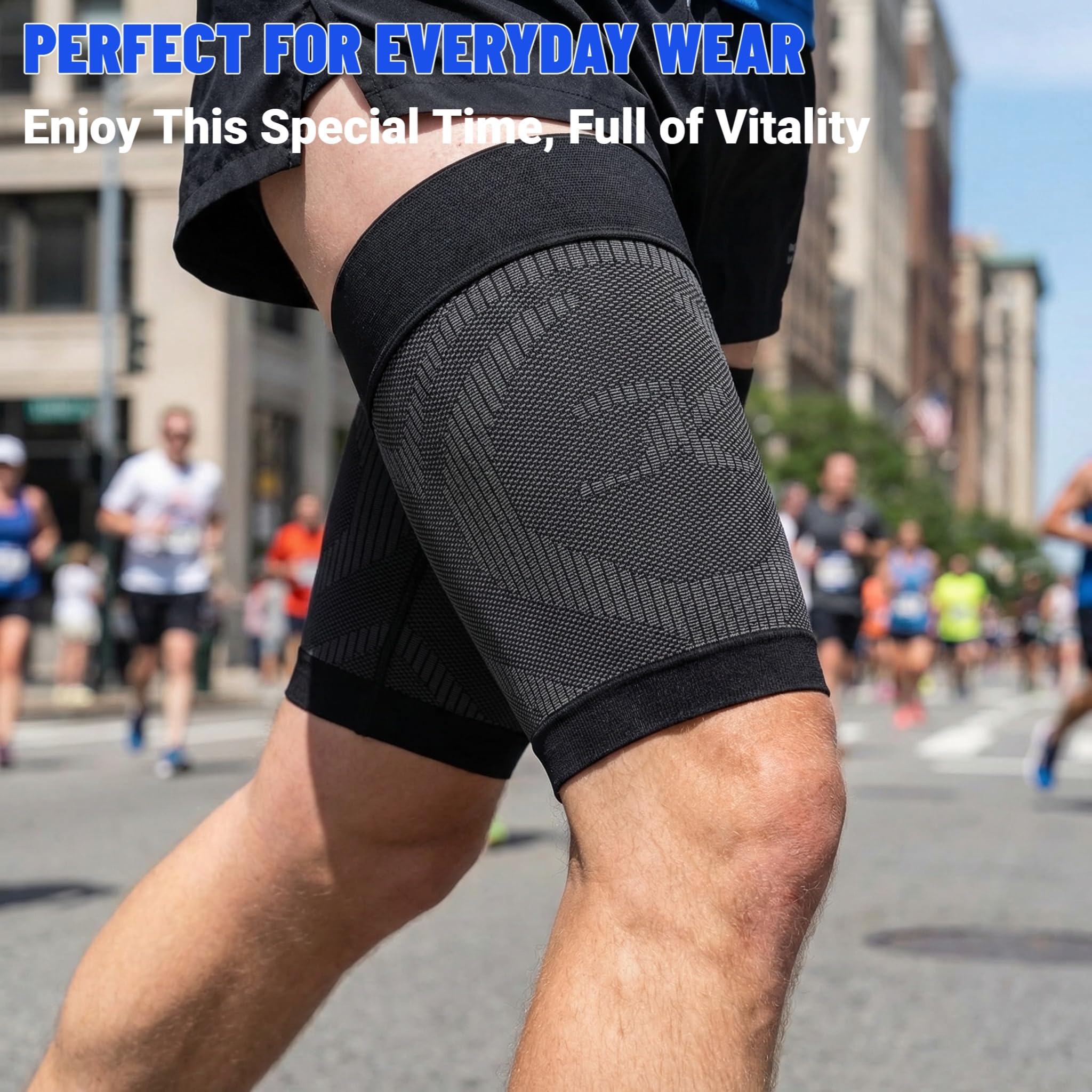 Amazon.com: Thigh Compression Sleeves (Pair) for Men & Women