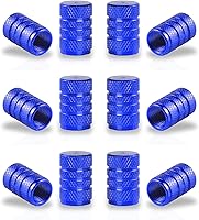 Vista 14 de SINGARO 12 tapas de vástago de válvula de neumático, accesorios exteriores de automóvil, cubierta de válvula de aleación de aluminio universal